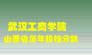 
武汉工商学院
在山西历年录取分数