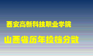 
西安高新科技职业学院
在山西历年录取分数