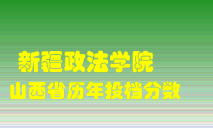 
新疆政法学院
在山西历年录取分数