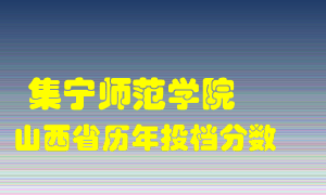 
集宁师范学院
在山西历年录取分数