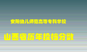 
安阳幼儿师范高等专科学校
在山西历年录取分数