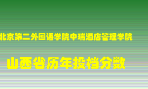 
北京第二外国语学院中瑞酒店管理学院
在山西历年录取分数