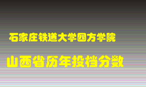 
石家庄铁道大学四方学院
在山西历年录取分数