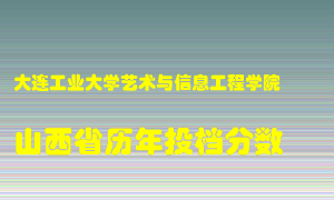 
大连工业大学艺术与信息工程学院
在山西历年录取分数