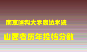 
南京医科大学康达学院
在山西历年录取分数