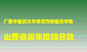 
广西中医药大学赛恩斯新医药学院
在山西历年录取分数