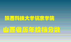 
陕西科技大学镐京学院
在山西历年录取分数