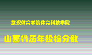 
武汉体育学院体育科技学院
在山西历年录取分数