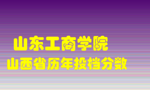 
山东工商学院
在山西历年录取分数