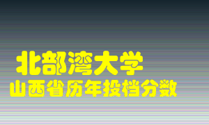 
北部湾大学
在山西历年录取分数