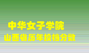 
中华女子学院
在山西历年录取分数