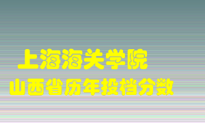 
上海海关学院
在山西历年录取分数