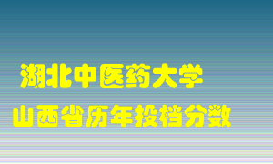 
湖北中医药大学
在山西历年录取分数