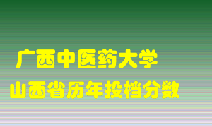 
广西中医药大学
在山西历年录取分数