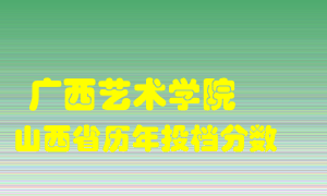 
广西艺术学院
在山西历年录取分数