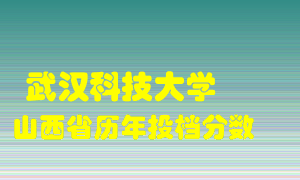 
武汉科技大学
在山西历年录取分数