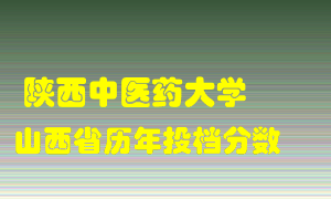 
陕西中医药大学
在山西历年录取分数