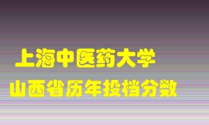 
上海中医药大学
在山西历年录取分数