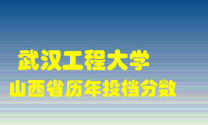 
武汉工程大学
在山西历年录取分数