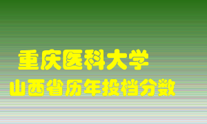 
重庆医科大学
在山西历年录取分数