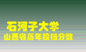 
石河子大学
在山西历年录取分数