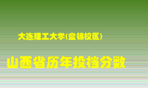 
大连理工大学在山西历年录取分数