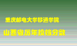 
重庆邮电大学移通学院
在山西历年录取分数