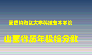 
景德镇陶瓷大学科技艺术学院
在山西历年录取分数