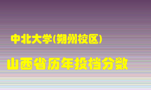 
中北大学在山西历年录取分数