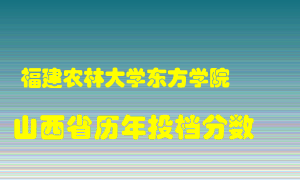 
福建农林大学东方学院
在山西历年录取分数