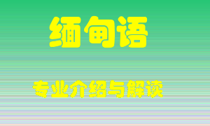 缅甸语专业介绍，缅甸语好吗？缅甸语就业怎么样