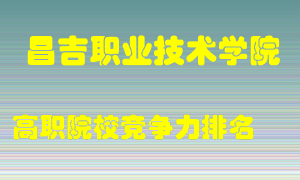昌吉职业技术学院2022年高职竞争力排名