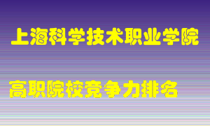 上海科学技术职业学院2022年高职竞争力排名