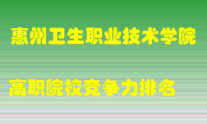 惠州卫生职业技术学院2022年高职竞争力排名
