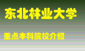 东北林业大学怎么样，东北林业大学排多少名