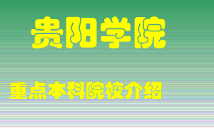 贵阳学院怎么样，贵阳学院排多少名