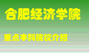 合肥经济学院怎么样，合肥经济学院排多少名