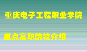 重庆电子工程职业学院怎么样，重庆电子工程职业学院排多少名