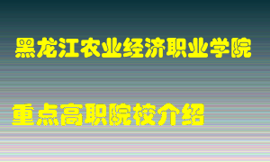 黑龙江农业经济职业学院怎么样，黑龙江农业经济职业学院排多少名