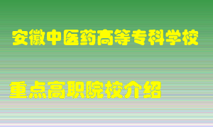 安徽中医药高等专科学校怎么样，安徽中医药高等专科学校排多少名