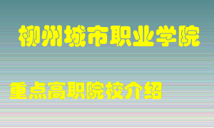 柳州城市职业学院怎么样，柳州城市职业学院排多少名