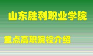 山东胜利职业学院怎么样，山东胜利职业学院排多少名