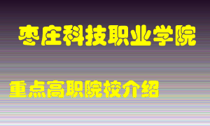 枣庄科技职业学院怎么样，枣庄科技职业学院排多少名