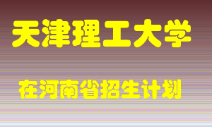 天津理工大学2022年在河南招生计划录取人数