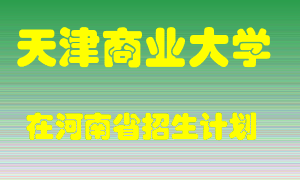 天津商业大学2022年在河南招生计划录取人数