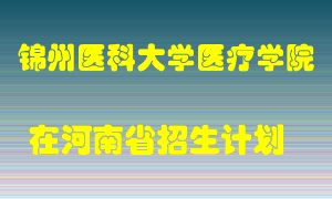 锦州医科大学医疗学院2022年在河南招生计划录取人数