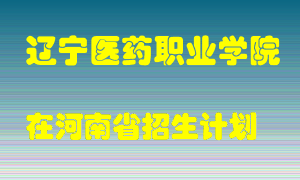 辽宁医药职业学院2022年在河南招生计划录取人数