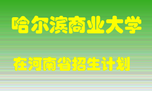 哈尔滨商业大学2022年在河南招生计划录取人数