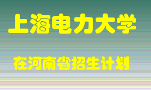 上海电力大学2022年在河南招生计划录取人数