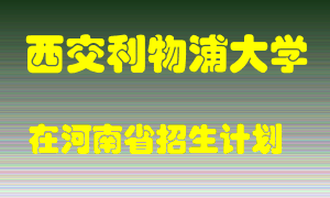 西交利物浦大学2022年在河南招生计划录取人数